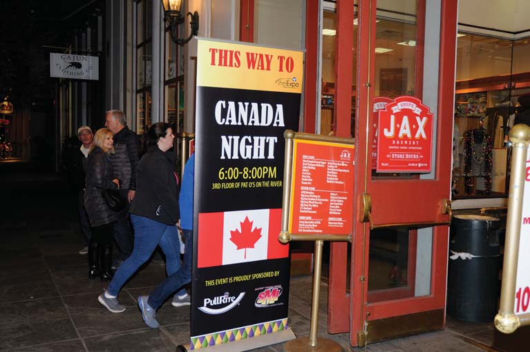 The Expo started on a very upbeat note as RV dealers from across Canada gathered for a special “Canada Night” reception.