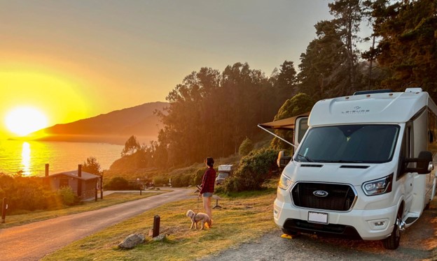 Leisure Travel Vans scenic sunset photo