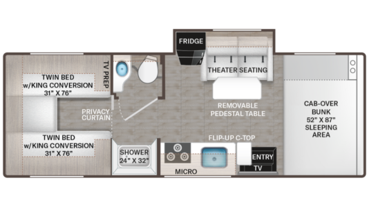 THOR 24LV and GL24 Floor Plan