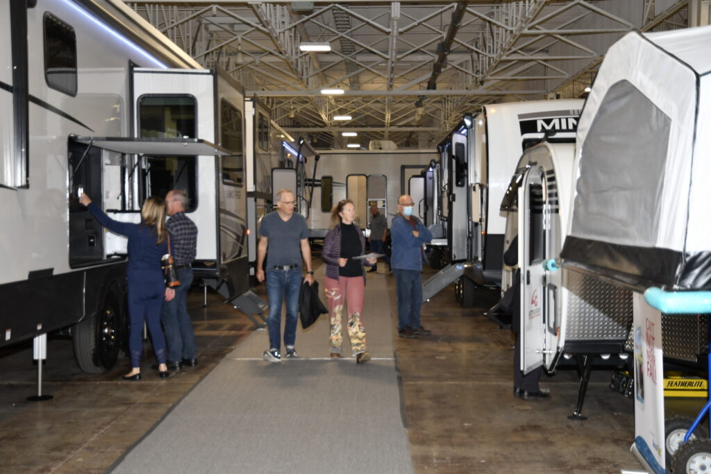 RVs of every size and description were on display at the Toronto Congress Centre.