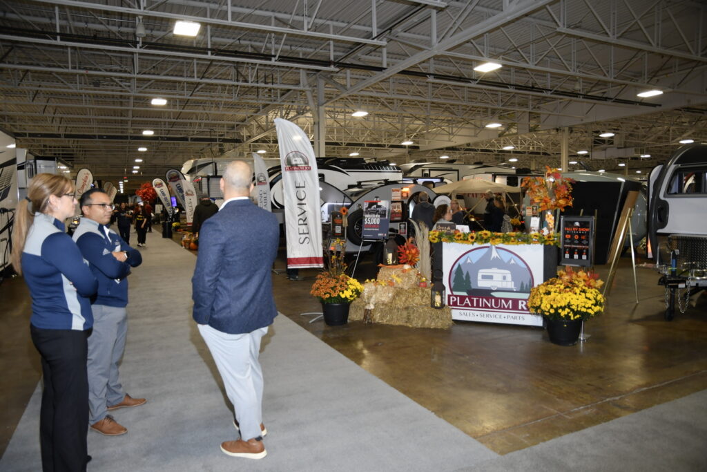 RV industry finance specialists were on hand to work with dealers to close early season sales.