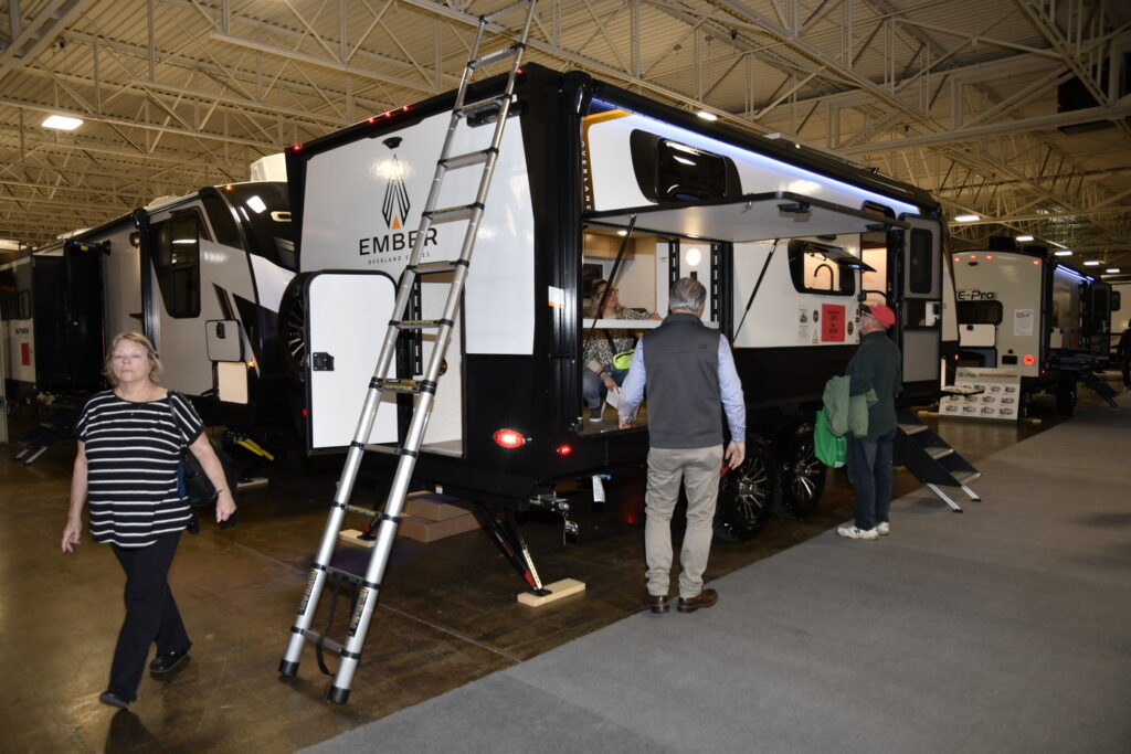 The Toronto Fall RV Show was the first time an Ember RV trailer has been on display in the area - and the line attracted lots of attention!