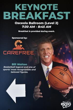 NBA Hall of Famer Bill Wilton addressed the NTP-Stag SeaWide Expo audience as the keynote speaker on Tuesday January 16, 2024.