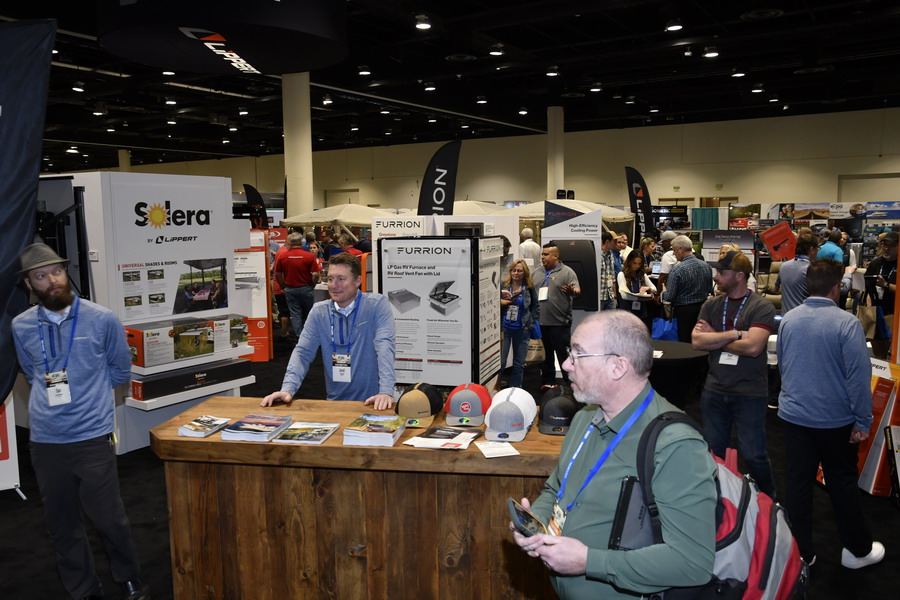 Lippert booth at the NTP-Stag SeaWide Expo.