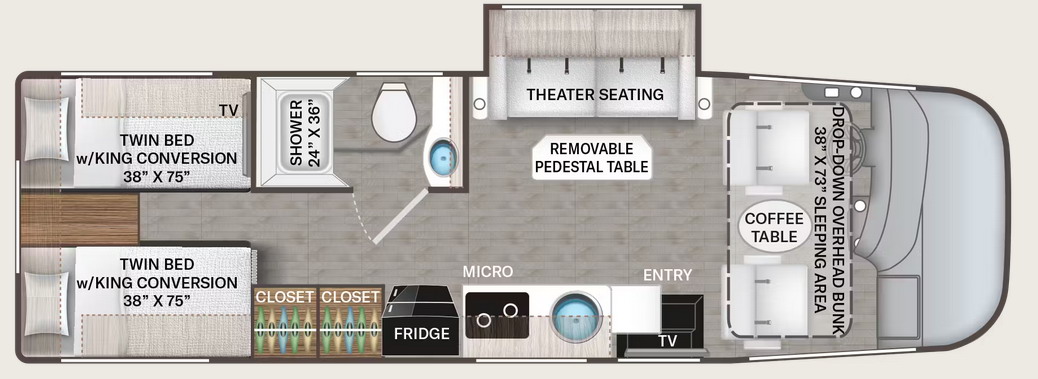 Thor Axis 26.2 Floor Plan - new for 2025