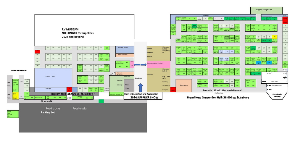 RV Supplier Show floorplan