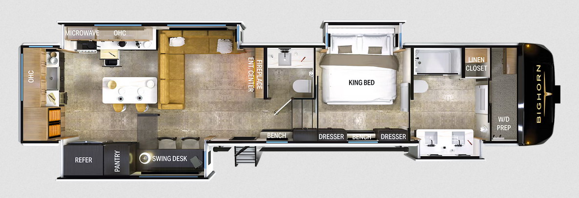 Heartland Bighorn 391MFB Floorplan