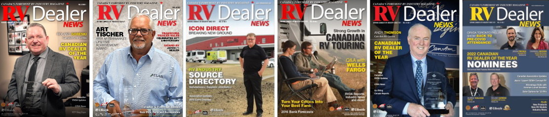 RV Dealer News Magazine covers