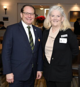 The Honourable Mike Schreiner, Green Party Leader and MPP for Guelph, and Alexandra Anderson, Executive Director of Camping in Ontario.