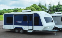 General Coach Citation Reward travel trailer, in blue -