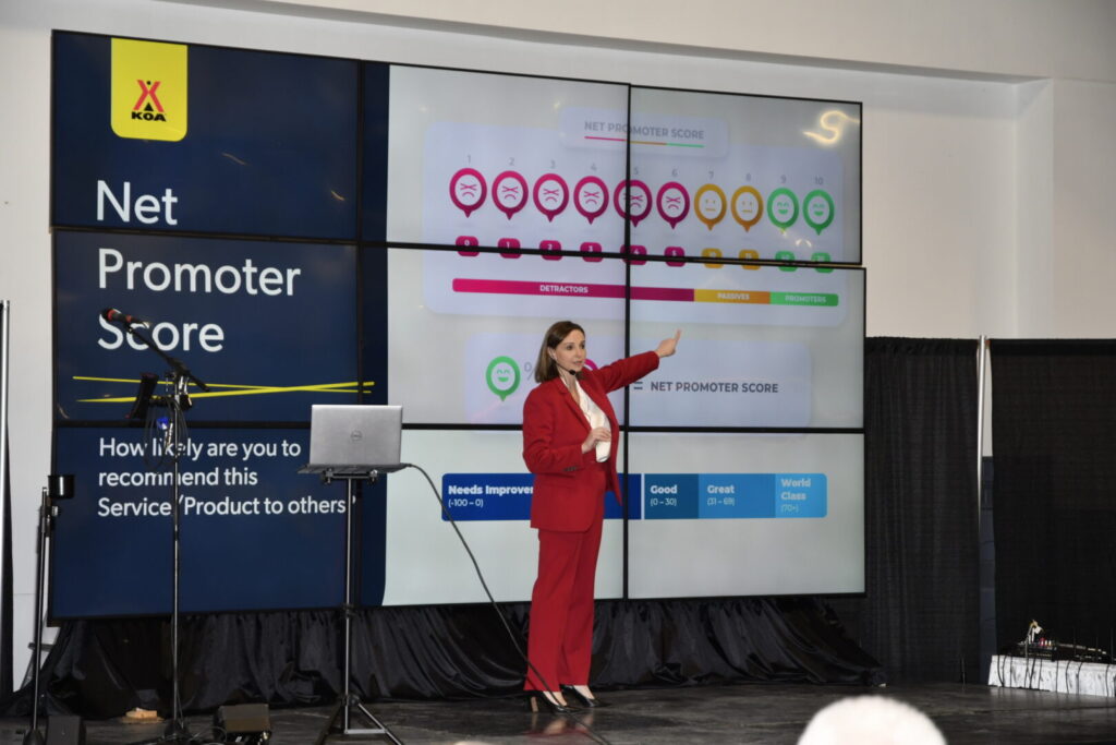 Net promoter score as an indicator of outdoor hospitality business performance.