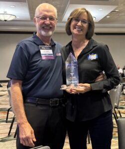 Susan Carpenter and husband Chris at the RVIA Aftermarket Conference.