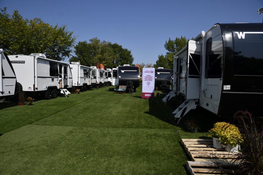 More than 1,400 RVs of all types are on display, with spacious exhibits and foot-friendly paths to RV adventures.