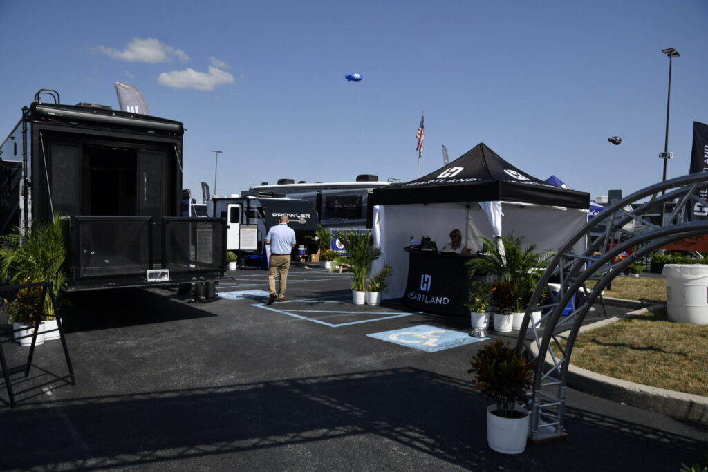 The team from Heartland RV brought the full line of travel trailers and fifth wheels to the Hershey RV Show.