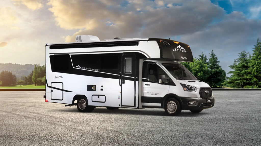The full array of RVs from Forest River Inc. is on display at the Hershey RV Show, including the exciting new East to West RV Alita class C motorhome.