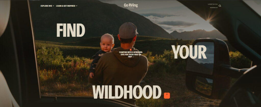 Find your "wildhood" at the Go RVing Canada website.