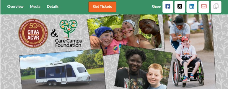 CRVA received a corporate "We Care" Award from the Care Camps Foundation.