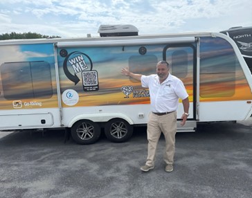 Throughout 2025, CRVA has been canvassing ticket purchases for a chance to win the RV while travelling across Canada.