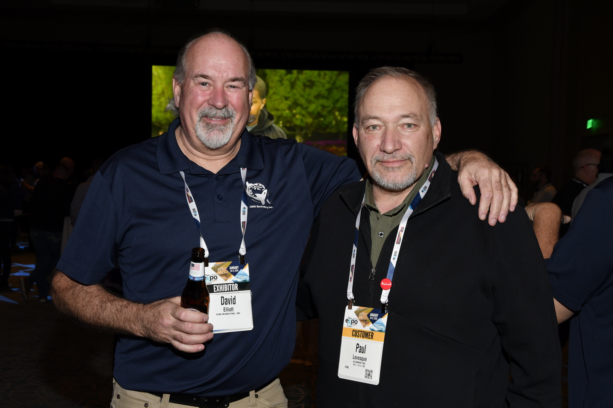 David Elliott from GWN Marketing with Paul Levesque from Globnor Inc. Val D'Or, Quebec..