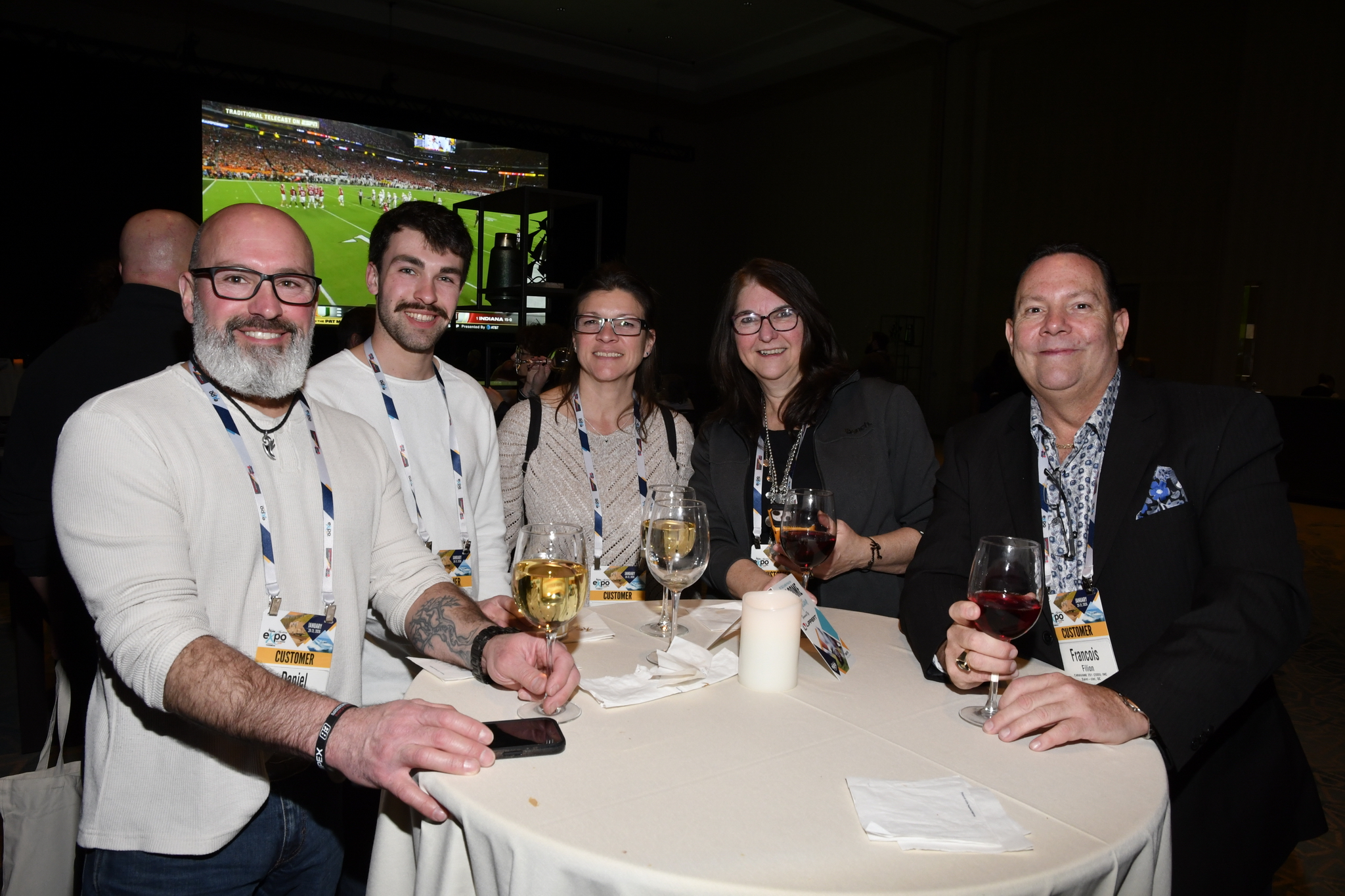 With Monday Night Football playing on the screens, and a social atmosphere in the room, the NTP-Stag SeaWide Expo opening reception, sponsored by Lippert, was a great way to meet and greet.