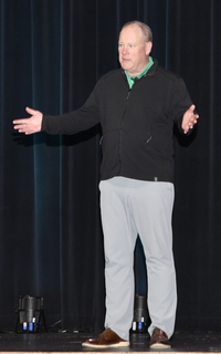 Bill Rogers, NTP-Stag SeaWide, at the Expo in Orlando.