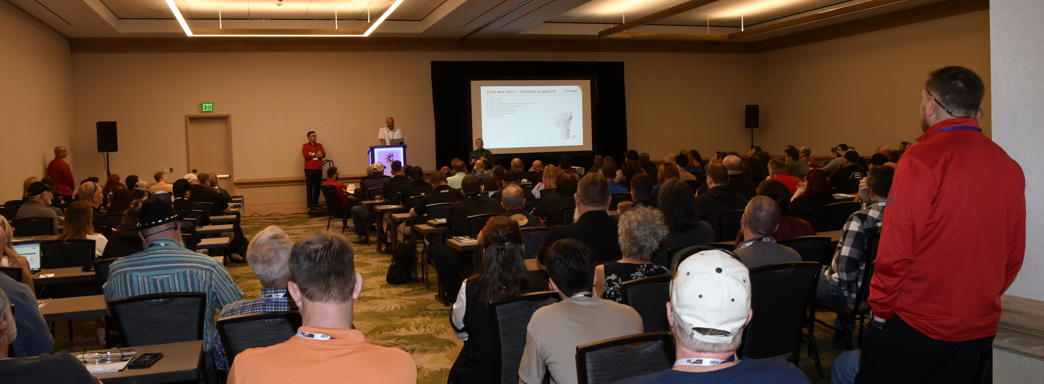 It was "standing room only" as the Lippert information session filled the hall during the RV University presentations during the NTP-Stag SeaWide Expo in Orlando.