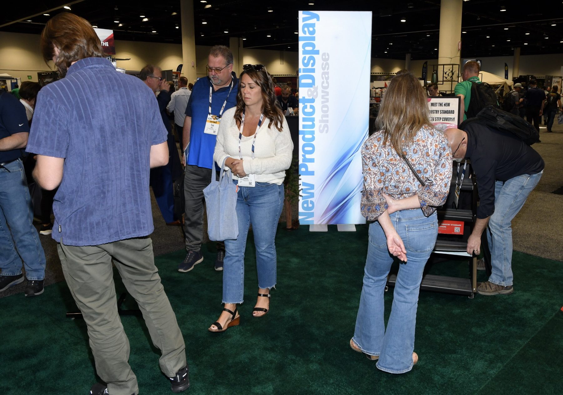 The New Products Showcase at the NTP-Stag SeaWide Expo in Orlando drew lots of attention from the attending RV and marine dealers.
