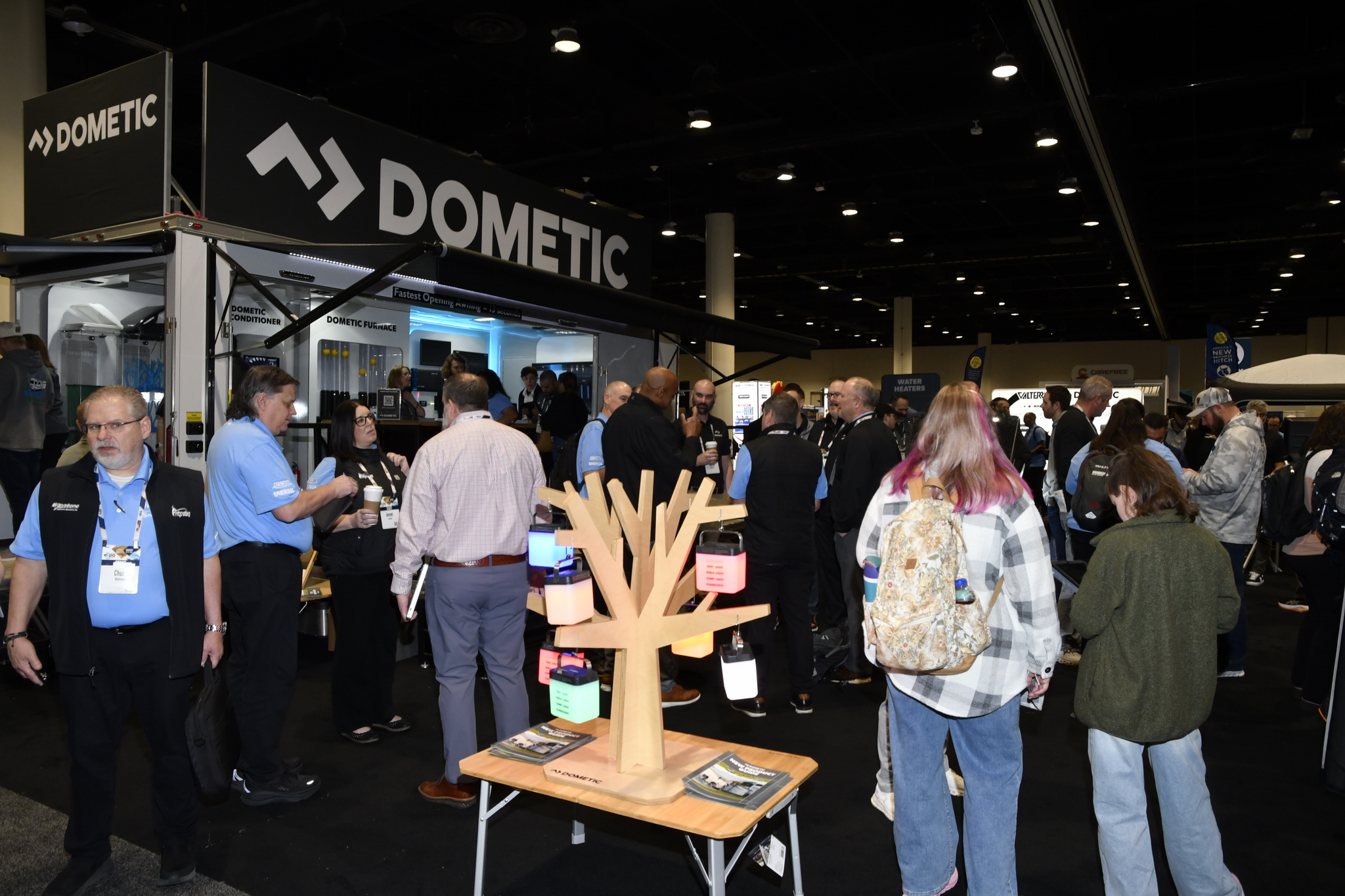 "Power Hour"in the Dometic exhibit at the NTP-Stag SeaWide Expo in Orlando.