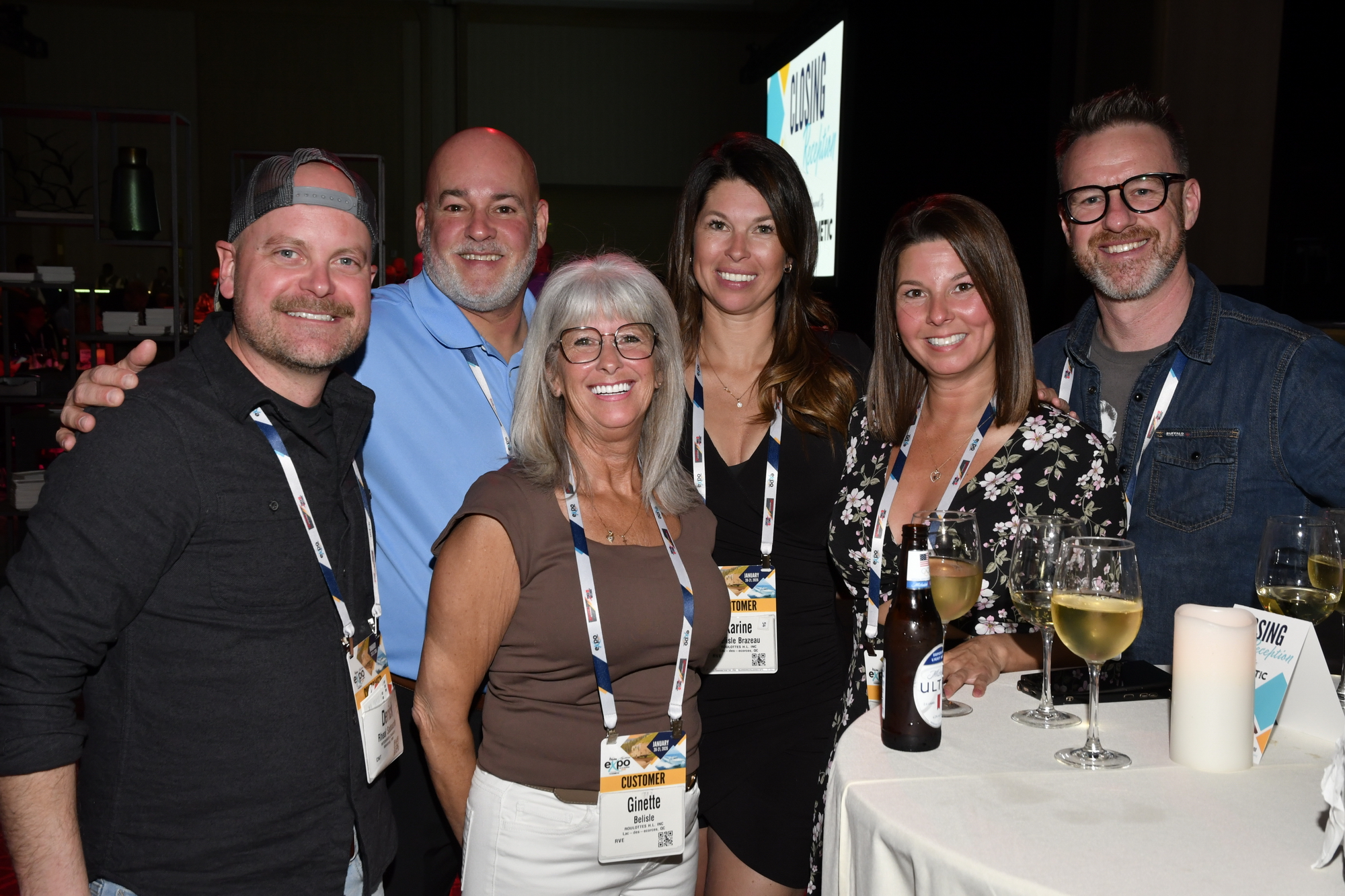 The crew from Roulottes H. L. in Lac Des Ecources, Quebec, enjoyed the closing reception at the NTP-Stag SeaWide Expo in Orlando.