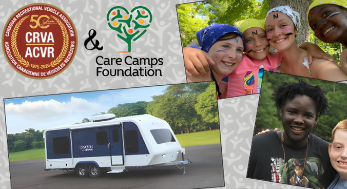 The Canadian Recreational Vehicle Association raised $80,000 in support of Care Camps Canada through their 50th Anniversary Giveaway.