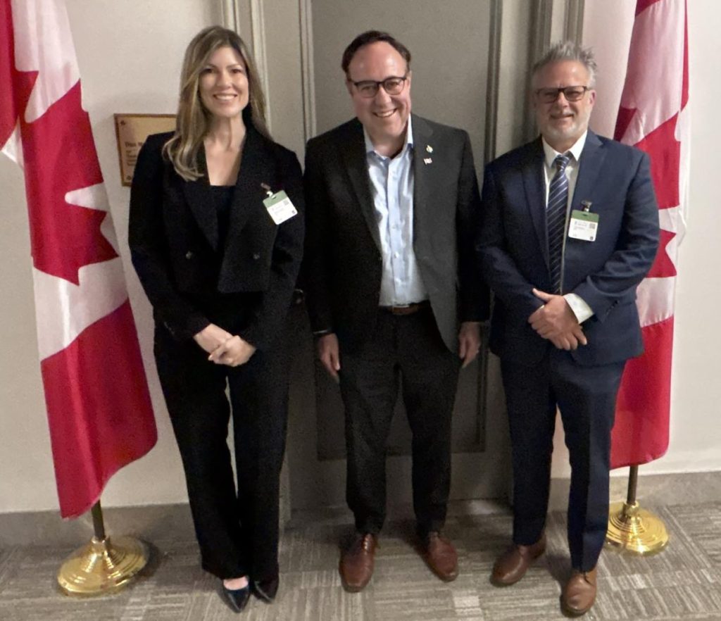 ORVDA's Natalie Conway, left, and John Krohnert, right, met with the Honourable Dan Muys Member of Parliament for the Hamilton-area riding of Flamborough-Glanbrook-Brant North. He also serves as the Official Opposition’s Associate Shadow Minister for Transport.