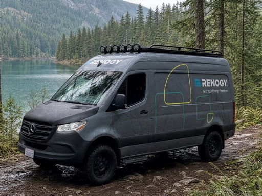 The Renogy demo van, featured in the live installation at the July 28 NTP-STAG Eastvale training. Photo courtesy of Renogy.