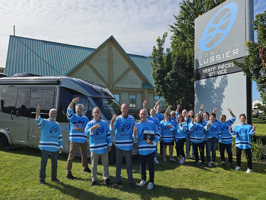 Horizon Lussier – Marieville, Quebec, was honoured as one of Leisure Travel Vans Triple Diamond dealers for 2026.