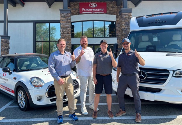 Fraserway RV Kelowna– Kelowna, British Columbia was honoured as one of Leisure Travel Vans Triple Diamond dealers for 2026.