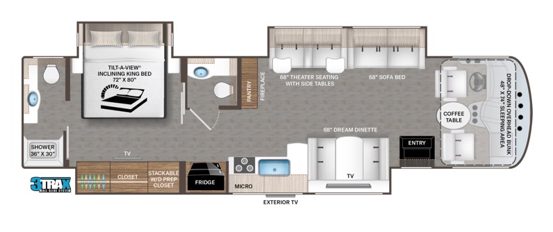 2027 Thor Motor Coach HH36 Class A Motorhome - Floor Plan