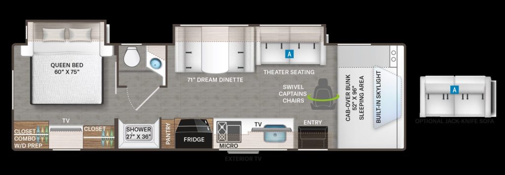 2027 THOR Motor Coach LW 30 floorplan.
