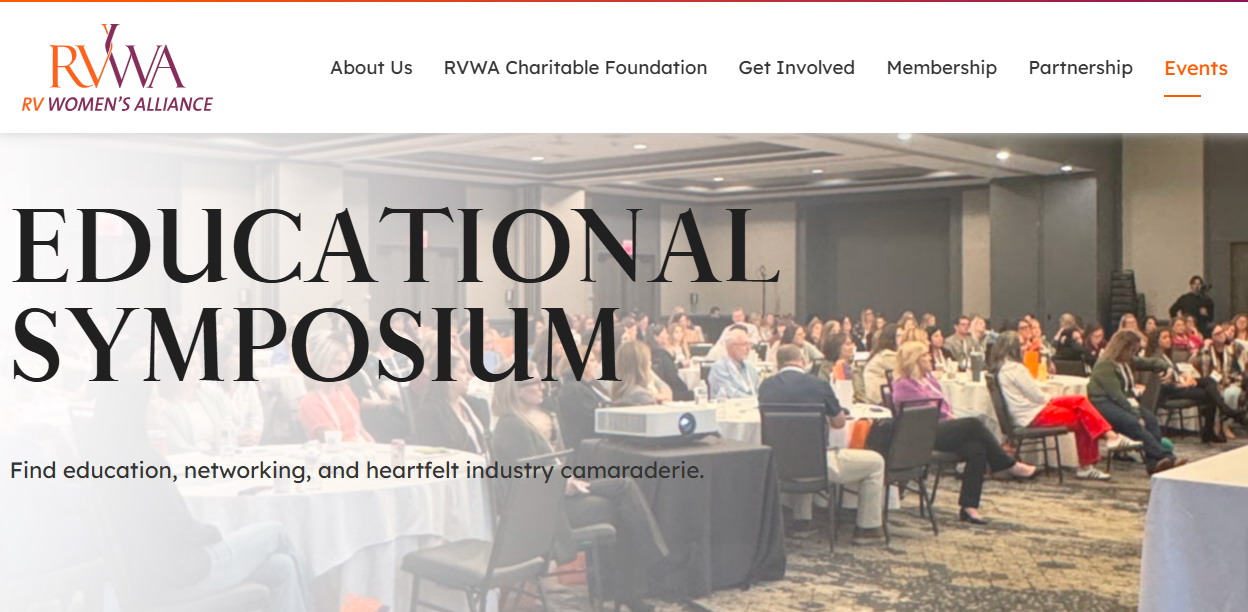 RV Womens Alliance Educatuional Symposium, October 14 - 15, 2026, Chicago.