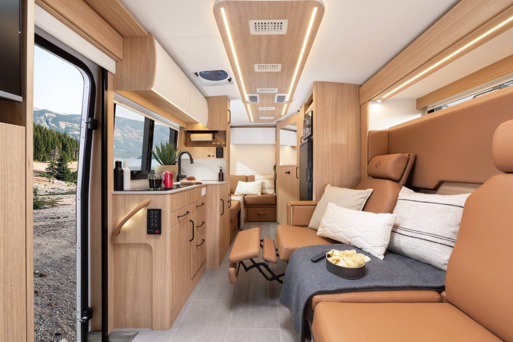Leisure Travel Vans Wonder FX for 2027 - LTV’s patented Leisure Lounge.