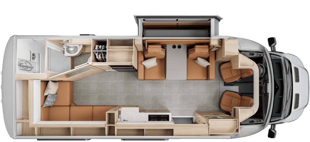 2027 Leisure Travel Vans Wonder FX floorplan.