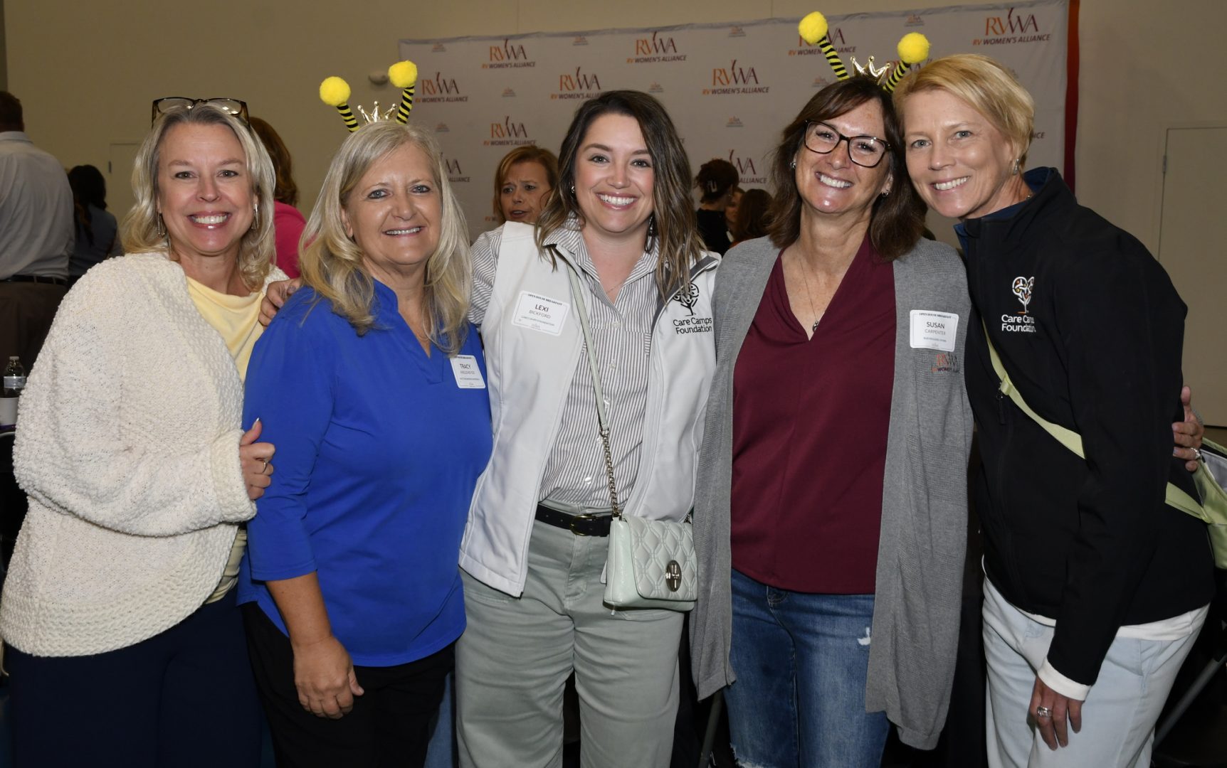 The RVWA Charitable Foundation and the Care Camps Foundation leaders at the RVWA Breakfast - Left to right: Tracy Anglemeyer, Lexi Bickford, Jenna Berneck.