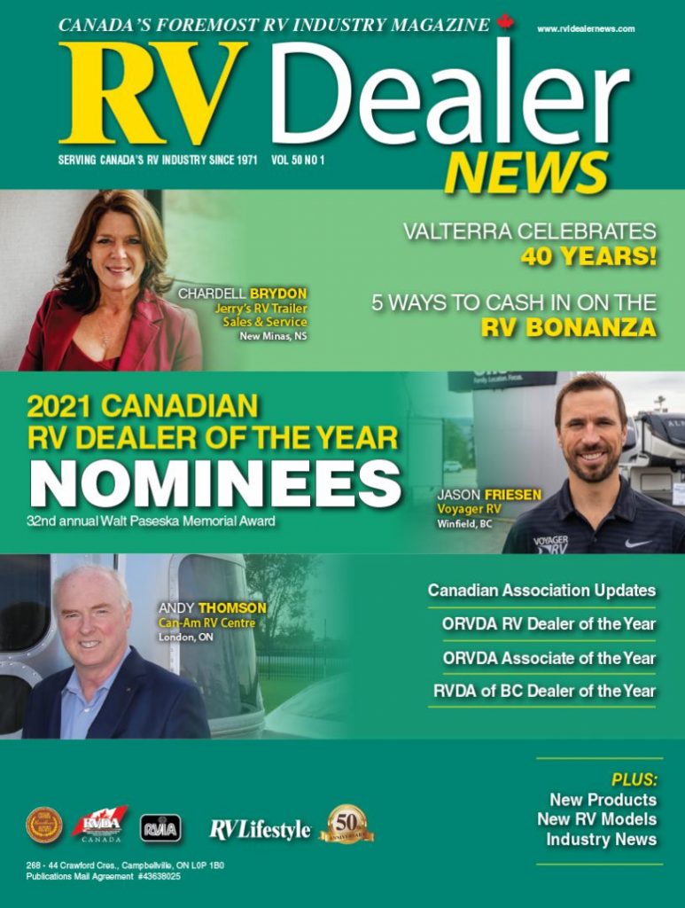 RV Dealer News 501 Nominee Issue RV Dealer News