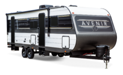 2024-Cruiser-RV-Avenir-A27BH-Travel-Trailer-Exterior-Front-3-4-Door