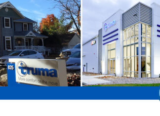 Truma North America headquarters, then and now.