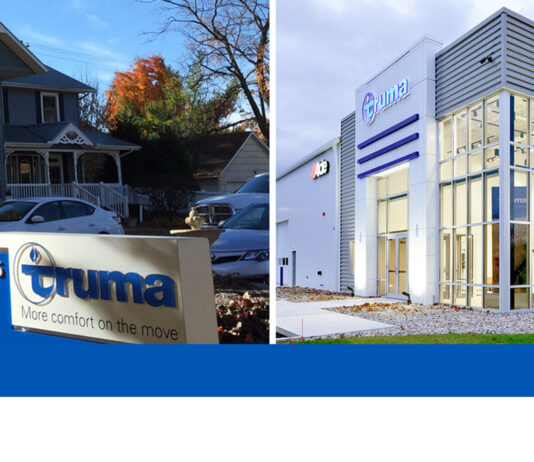 Truma North America headquarters, then and now.
