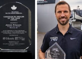 Jason Friesen - 2023 Canadian RV Dealer of the Year