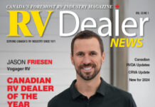 Jason Friesen Canadian RV Dealer Of The Year