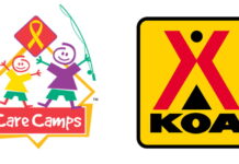 Care Camps Foundation and KOA logos