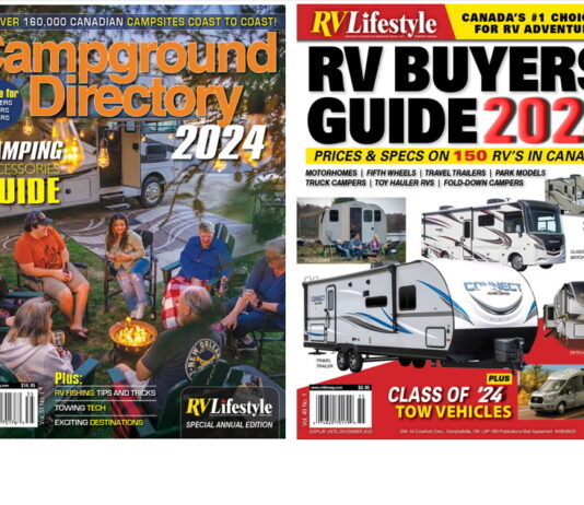 RV Lifestyle Magazine Canadian Campground Directory and RV Buyer's Guide issues