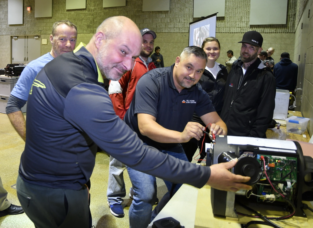 It's RV Tech Week - June 3 - 10, 2024. RV Techs at the Hamilton Trouble Shooter Clinic.