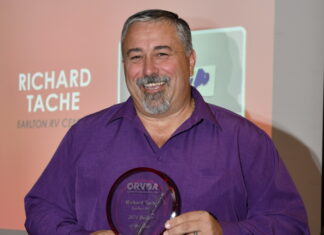 Richard Tache, Earlton RV, is the ORVDA RV Dealer of the Year 2024